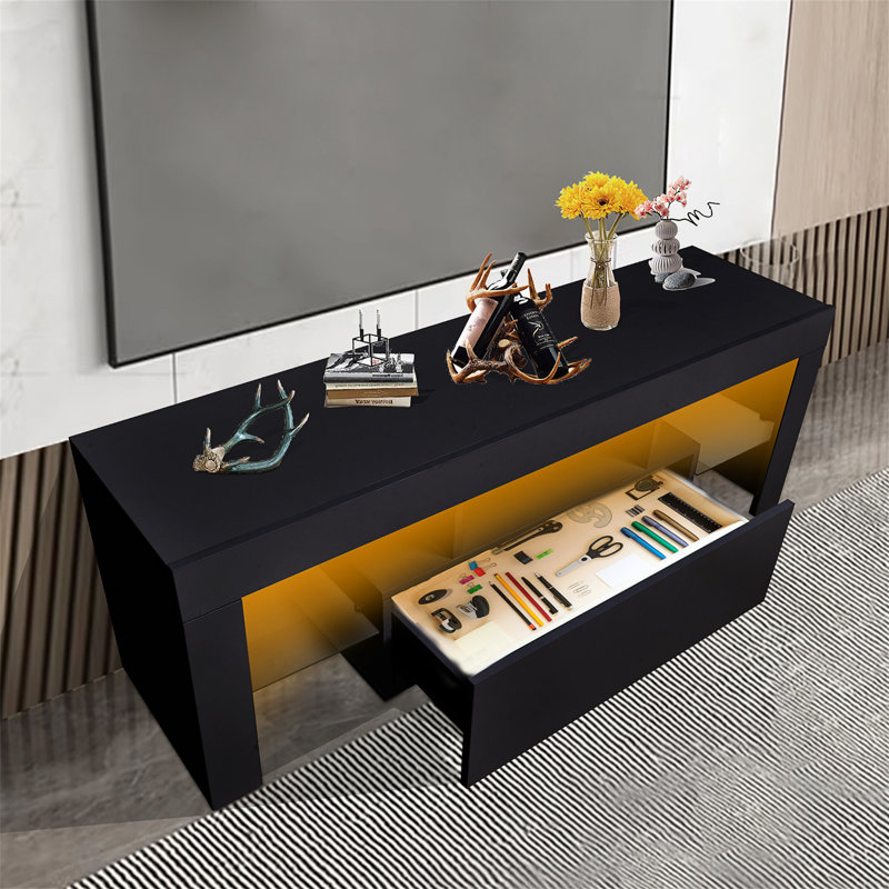 TV Stand with Storage 43 inch LED Modern TV Media Console Entertainment Center with Drawer TV Cabinet for Living Room Bedroom Wrought Studio